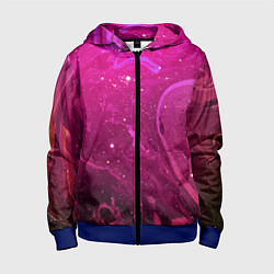 Детская толстовка на молнии РОЗОВЫЙ КОСМОС