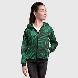 Толстовка на молнии детская Я из джунглей, цвет: 3D-черный — фото 2