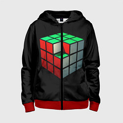 Детская толстовка на молнии Кубик Рубика