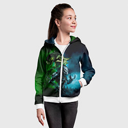 Толстовка на молнии детская PREDATOR, цвет: 3D-белый — фото 2