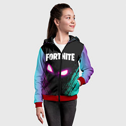 Толстовка на молнии детская FORTNITE, цвет: 3D-красный — фото 2