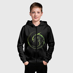 Толстовка на молнии детская ЧУЖОЙ, цвет: 3D-черный — фото 2
