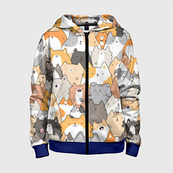 Детская толстовка на молнии Кошачья стая