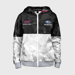 Детская толстовка на молнии SUBARU WRX STI спина Z
