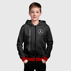 Толстовка на молнии детская MERCEDES-BENZ, цвет: 3D-красный — фото 2