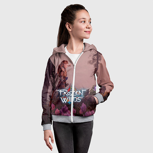 Детская толстовка на молнии HORIZON ZERO DAWN / 3D-Меланж – фото 4