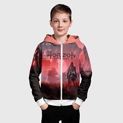 Толстовка на молнии детская HORIZON ZERO DAWN, цвет: 3D-белый — фото 2
