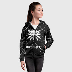 Толстовка на молнии детская The Witcher, цвет: 3D-черный — фото 2