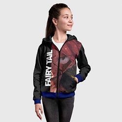Толстовка на молнии детская FAIRY TAIL ХВОСТ ФЕИ, цвет: 3D-синий — фото 2