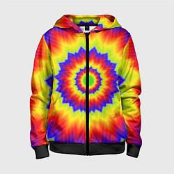 Детская толстовка на молнии Tie-Dye