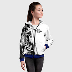 Толстовка на молнии детская Кирилл, цвет: 3D-синий — фото 2