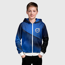 Толстовка на молнии детская VOLVO, цвет: 3D-белый — фото 2