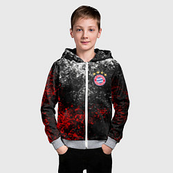 Толстовка на молнии детская BAYERN MUNCHEN, цвет: 3D-меланж — фото 2