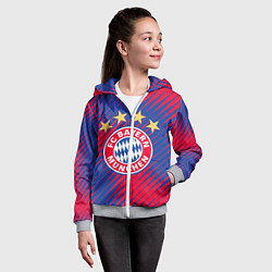 Толстовка на молнии детская BAYERN MUNCHEN, цвет: 3D-меланж — фото 2