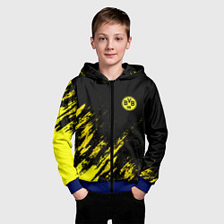 Толстовка на молнии детская BORUSSIA, цвет: 3D-синий — фото 2