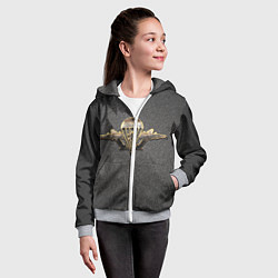 Толстовка на молнии детская ВДВ, цвет: 3D-меланж — фото 2