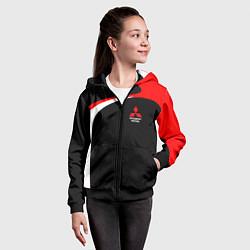 Толстовка на молнии детская EVO Racer uniform, цвет: 3D-черный — фото 2