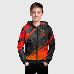 Толстовка на молнии детская Форма для мотокросса FOX, цвет: 3D-черный — фото 2