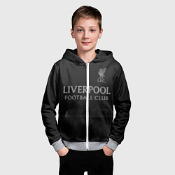 Толстовка на молнии детская LIVERPOOL, цвет: 3D-меланж — фото 2