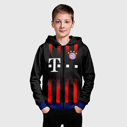 Толстовка на молнии детская FC Bayern Munchen, цвет: 3D-синий — фото 2
