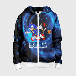 Детская толстовка на молнии Sonic SEGA