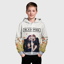 Толстовка на молнии детская BlackPink, цвет: 3D-меланж — фото 2