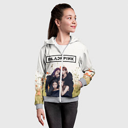 Толстовка на молнии детская BlackPink, цвет: 3D-меланж — фото 2