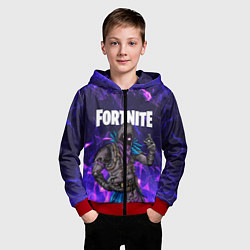 Толстовка на молнии детская FORTNITE x RAVEN, цвет: 3D-красный — фото 2