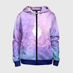 Толстовка на молнии детская Stray Kids, цвет: 3D-синий