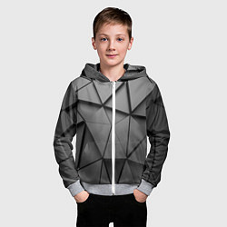 Толстовка на молнии детская ABSTRACTION STYLE, цвет: 3D-меланж — фото 2