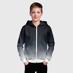 Толстовка на молнии детская Градиент, цвет: 3D-белый — фото 2