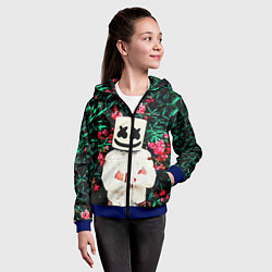 Толстовка на молнии детская MARSHMELLO ROSES, цвет: 3D-синий — фото 2