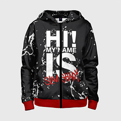 Толстовка на молнии детская EMINEM, цвет: 3D-красный