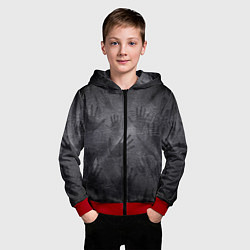 Толстовка на молнии детская ЛАДОНИ УШЕДШИХ, цвет: 3D-красный — фото 2