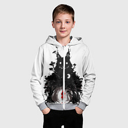 Толстовка на молнии детская Красная шапочка, цвет: 3D-меланж — фото 2