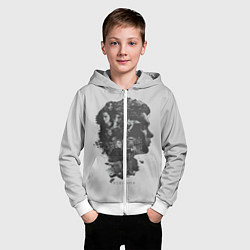 Толстовка на молнии детская Inception, цвет: 3D-белый — фото 2