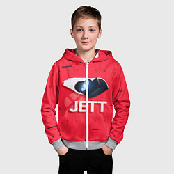 Толстовка на молнии детская Jett, цвет: 3D-меланж — фото 2
