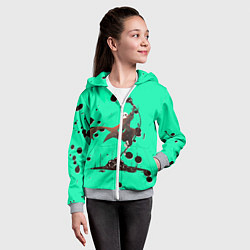 Толстовка на молнии детская Undertale, цвет: 3D-меланж — фото 2