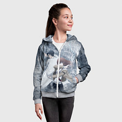 Толстовка на молнии детская Врата Штейна, цвет: 3D-меланж — фото 2