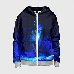 Детская толстовка на молнии Dark Wolf