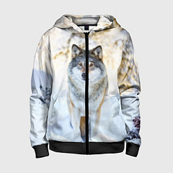 Детская толстовка на молнии Я зимой