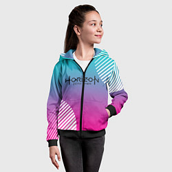 Толстовка на молнии детская Horizon Zero Dawn, цвет: 3D-черный — фото 2