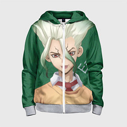 Детская толстовка на молнии Доктор Стоун