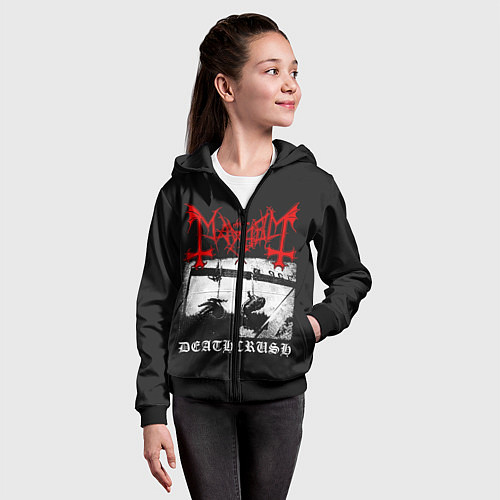 Детская толстовка на молнии Mayhem / 3D-Черный – фото 4