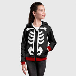 Толстовка на молнии детская Инцидент Кэмоно, цвет: 3D-красный — фото 2