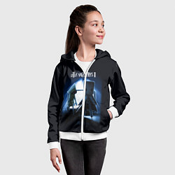 Толстовка на молнии детская Моно и Шестая, цвет: 3D-белый — фото 2