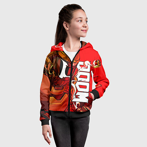 Детская толстовка на молнии DOOM Eternal / 3D-Черный – фото 4