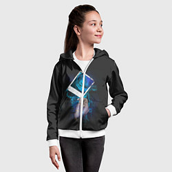 Толстовка на молнии детская Life Is Strange, цвет: 3D-белый — фото 2