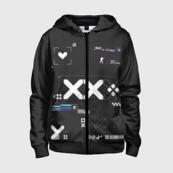 Детская толстовка на молнии Desert Eagle: Printstream Graphite