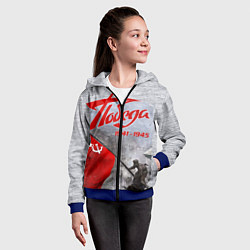 Толстовка на молнии детская 9 мая День победы, цвет: 3D-синий — фото 2